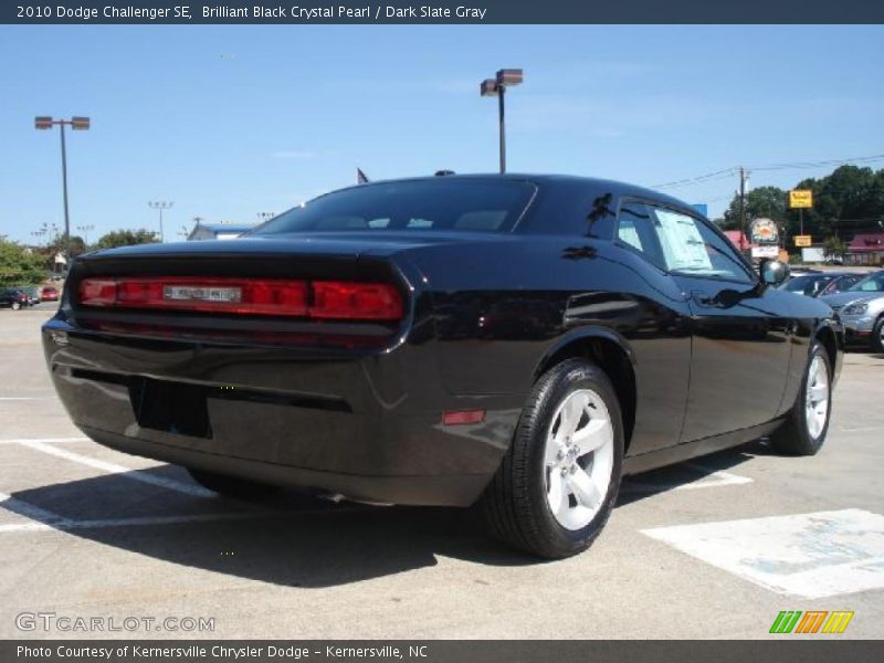 Brilliant Black Crystal Pearl / Dark Slate Gray 2010 Dodge Challenger SE