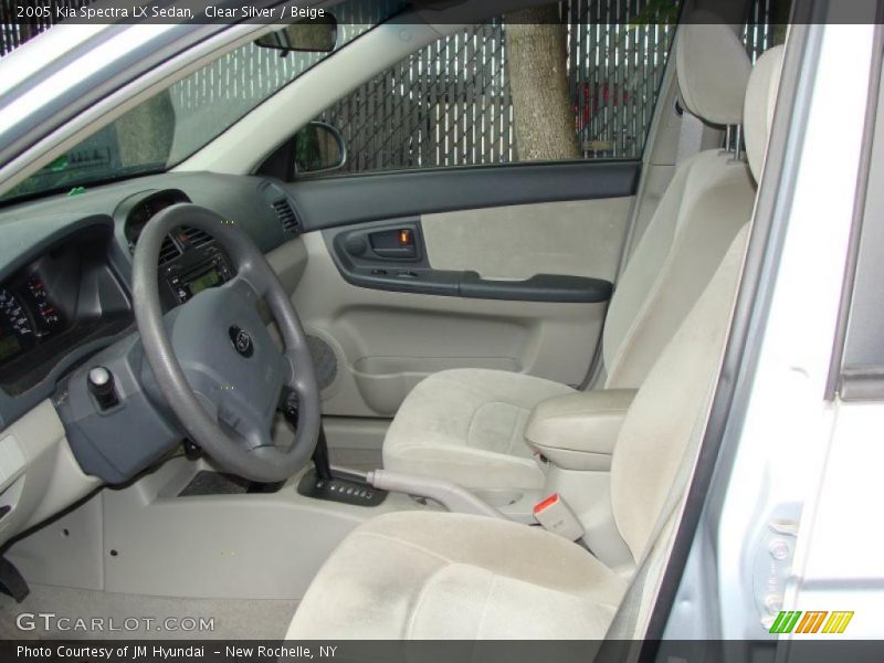 Clear Silver / Beige 2005 Kia Spectra LX Sedan