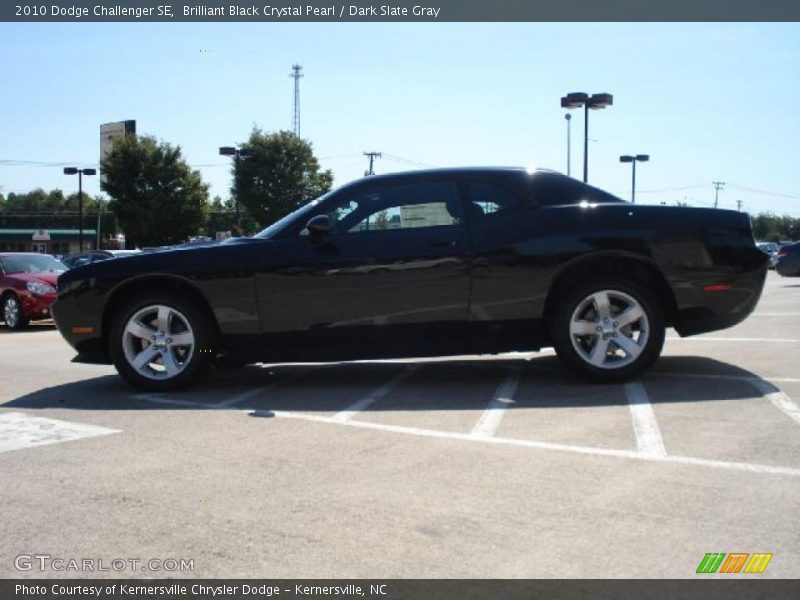 Brilliant Black Crystal Pearl / Dark Slate Gray 2010 Dodge Challenger SE