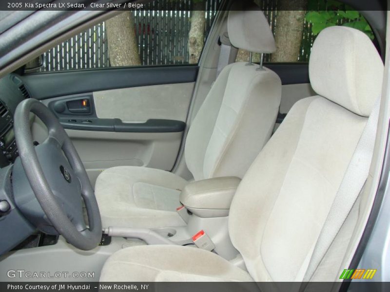 Clear Silver / Beige 2005 Kia Spectra LX Sedan