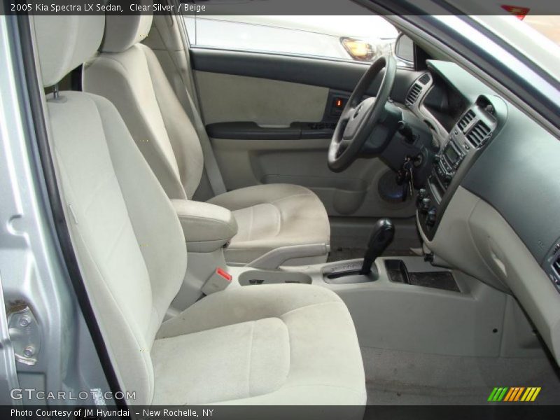 Clear Silver / Beige 2005 Kia Spectra LX Sedan