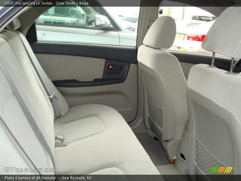 Clear Silver / Beige 2005 Kia Spectra LX Sedan