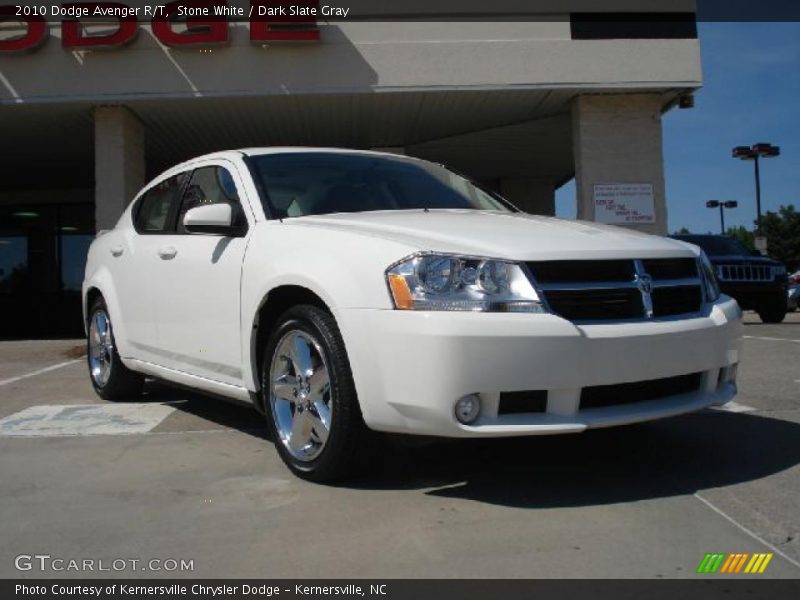 Stone White / Dark Slate Gray 2010 Dodge Avenger R/T