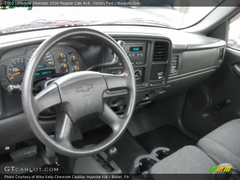 Victory Red / Medium Gray 2003 Chevrolet Silverado 1500 Regular Cab 4x4