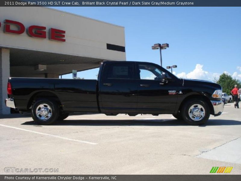 Brilliant Black Crystal Pearl / Dark Slate Gray/Medium Graystone 2011 Dodge Ram 3500 HD SLT Crew Cab