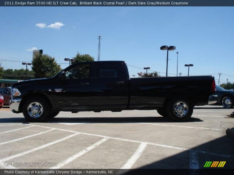 Brilliant Black Crystal Pearl / Dark Slate Gray/Medium Graystone 2011 Dodge Ram 3500 HD SLT Crew Cab