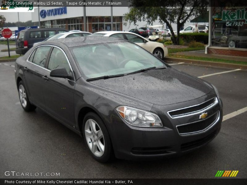 Taupe Gray Metallic / Titanium 2010 Chevrolet Malibu LS Sedan