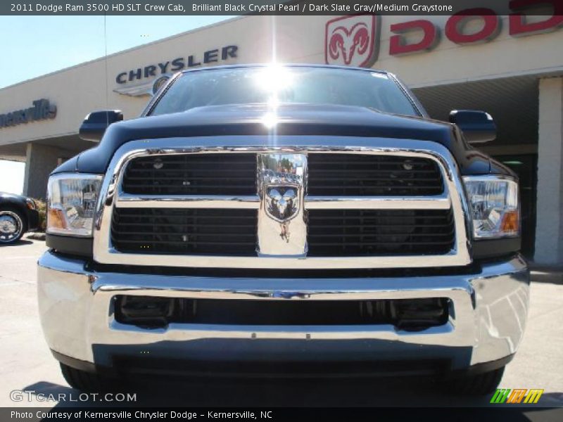 Brilliant Black Crystal Pearl / Dark Slate Gray/Medium Graystone 2011 Dodge Ram 3500 HD SLT Crew Cab