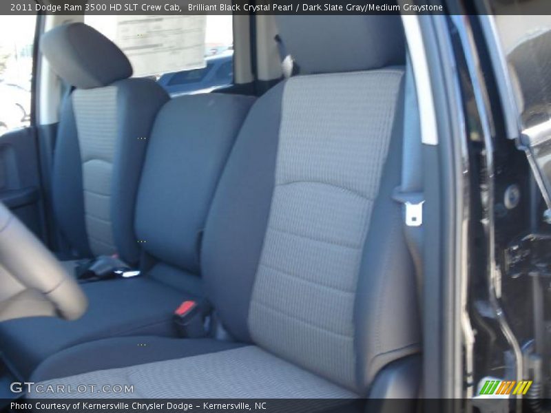Brilliant Black Crystal Pearl / Dark Slate Gray/Medium Graystone 2011 Dodge Ram 3500 HD SLT Crew Cab