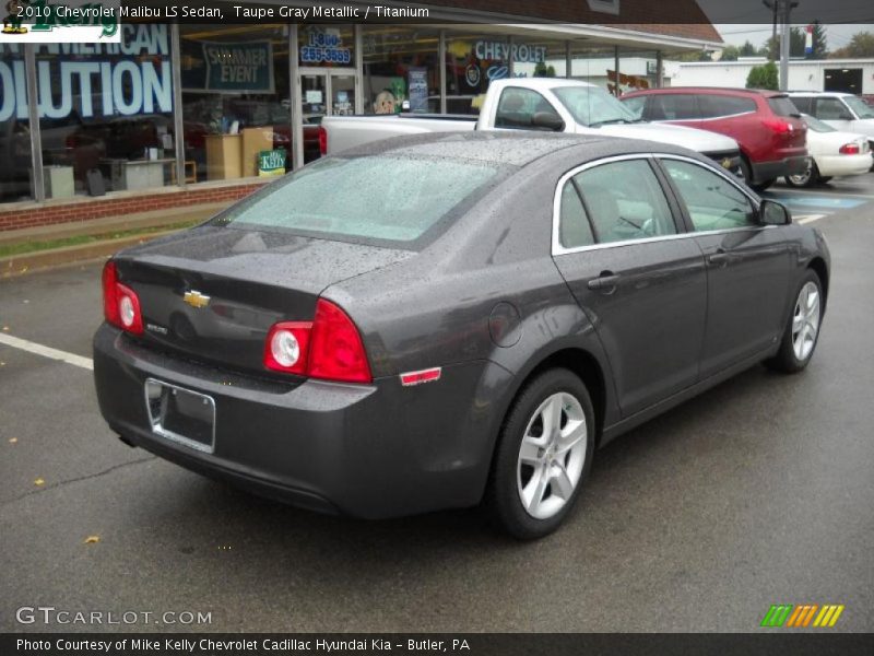 Taupe Gray Metallic / Titanium 2010 Chevrolet Malibu LS Sedan