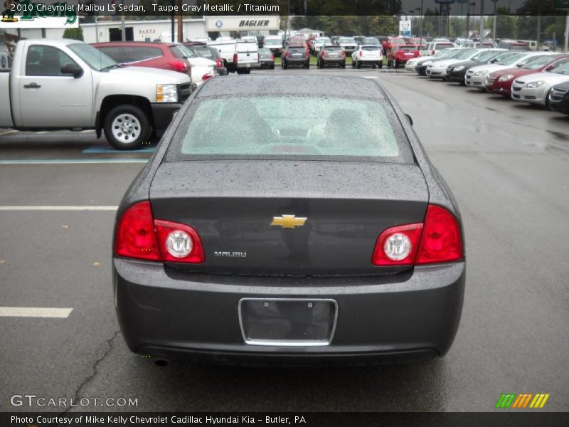 Taupe Gray Metallic / Titanium 2010 Chevrolet Malibu LS Sedan