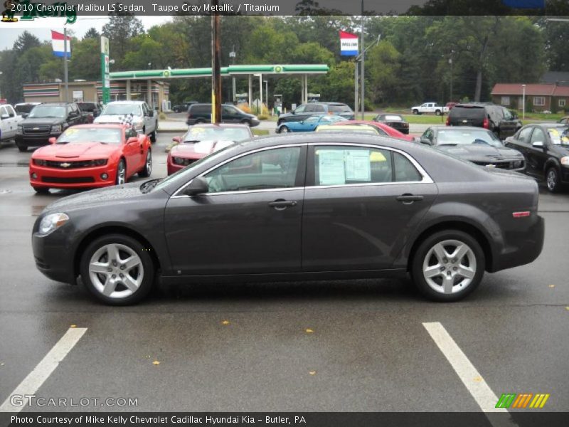 Taupe Gray Metallic / Titanium 2010 Chevrolet Malibu LS Sedan