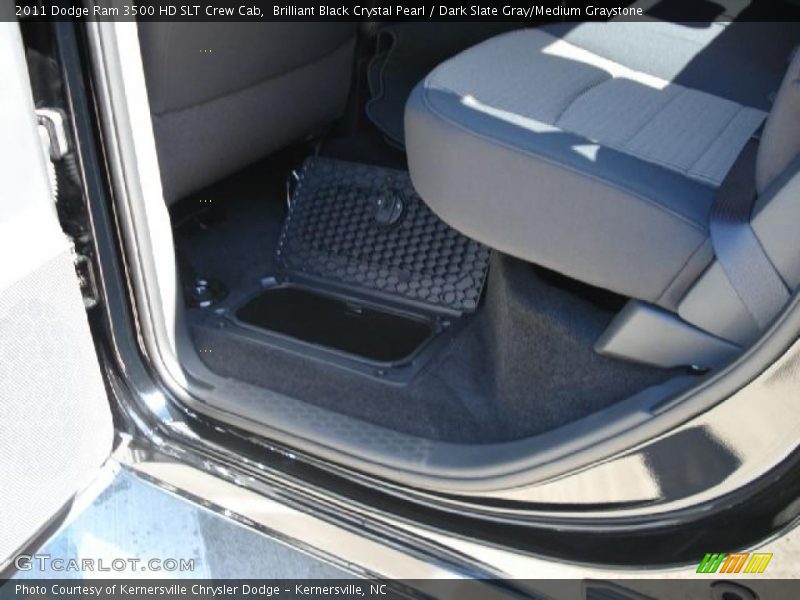 Brilliant Black Crystal Pearl / Dark Slate Gray/Medium Graystone 2011 Dodge Ram 3500 HD SLT Crew Cab