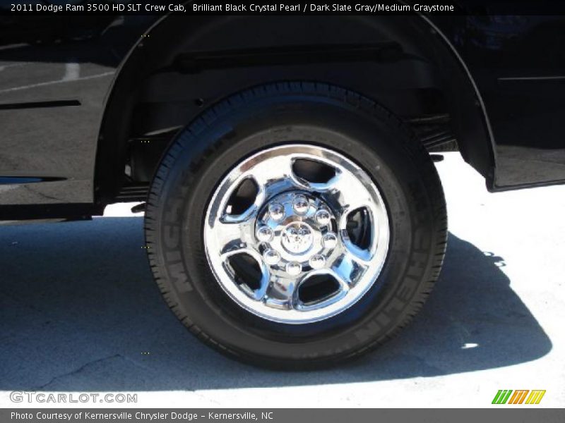Brilliant Black Crystal Pearl / Dark Slate Gray/Medium Graystone 2011 Dodge Ram 3500 HD SLT Crew Cab