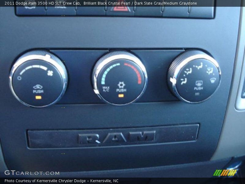 Brilliant Black Crystal Pearl / Dark Slate Gray/Medium Graystone 2011 Dodge Ram 3500 HD SLT Crew Cab