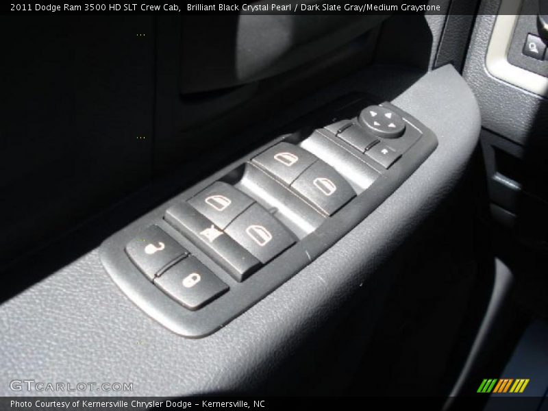 Brilliant Black Crystal Pearl / Dark Slate Gray/Medium Graystone 2011 Dodge Ram 3500 HD SLT Crew Cab