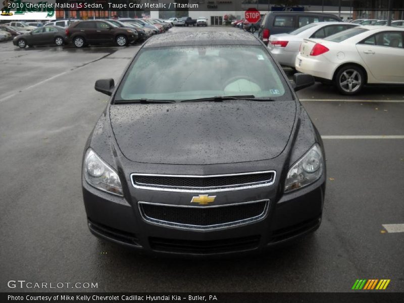 Taupe Gray Metallic / Titanium 2010 Chevrolet Malibu LS Sedan