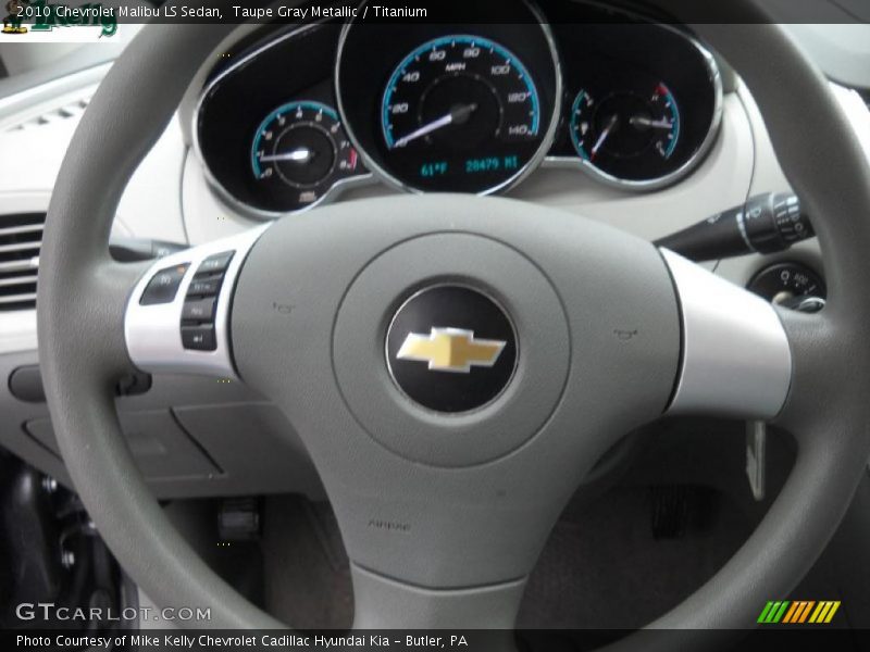 Taupe Gray Metallic / Titanium 2010 Chevrolet Malibu LS Sedan