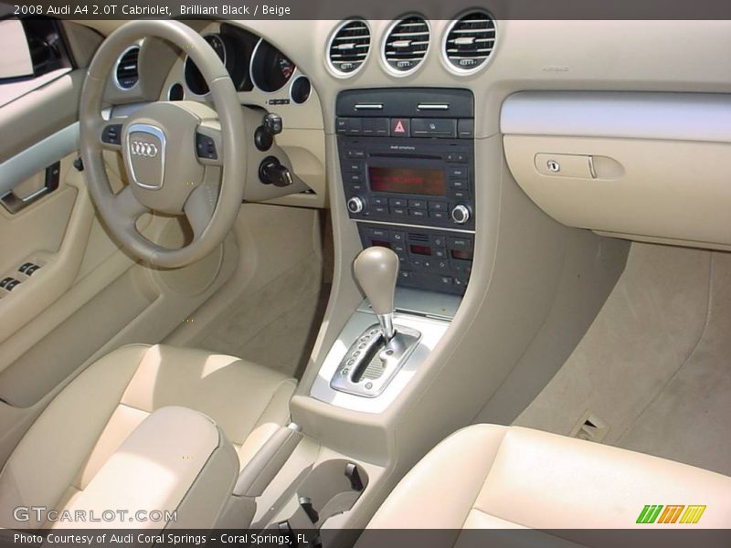 Brilliant Black / Beige 2008 Audi A4 2.0T Cabriolet