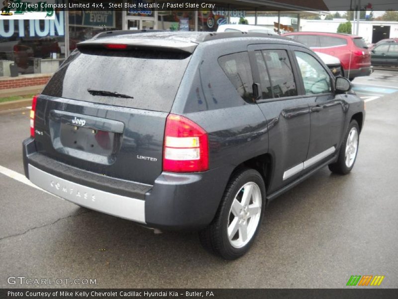 Steel Blue Metallic / Pastel Slate Gray 2007 Jeep Compass Limited 4x4