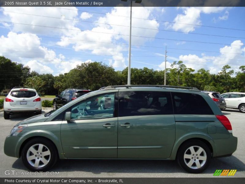 Jade Green Metallic / Beige 2005 Nissan Quest 3.5 SE