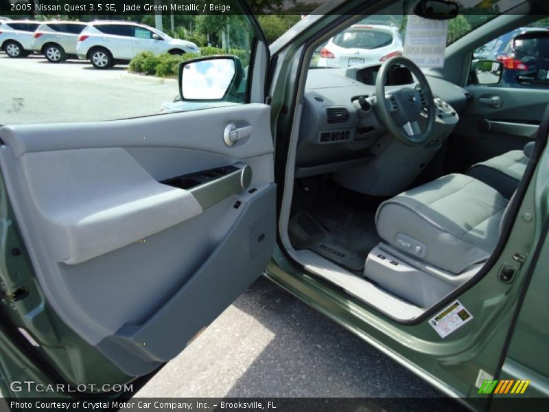 Jade Green Metallic / Beige 2005 Nissan Quest 3.5 SE
