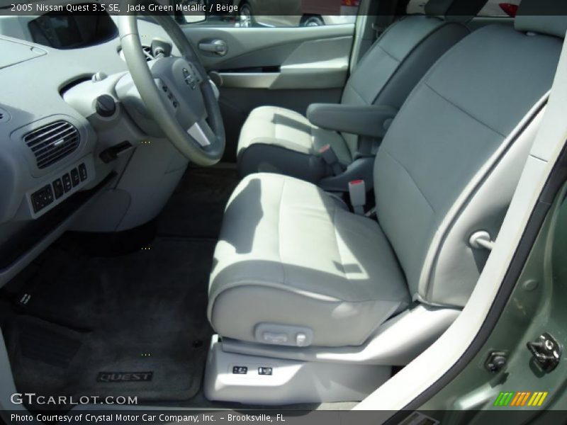 Jade Green Metallic / Beige 2005 Nissan Quest 3.5 SE