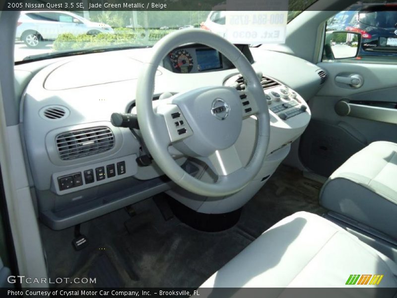 Jade Green Metallic / Beige 2005 Nissan Quest 3.5 SE