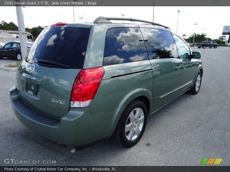 Jade Green Metallic / Beige 2005 Nissan Quest 3.5 SE