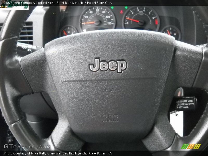 Steel Blue Metallic / Pastel Slate Gray 2007 Jeep Compass Limited 4x4