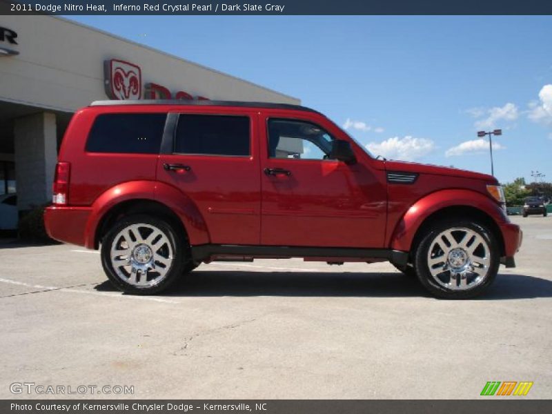 Inferno Red Crystal Pearl / Dark Slate Gray 2011 Dodge Nitro Heat