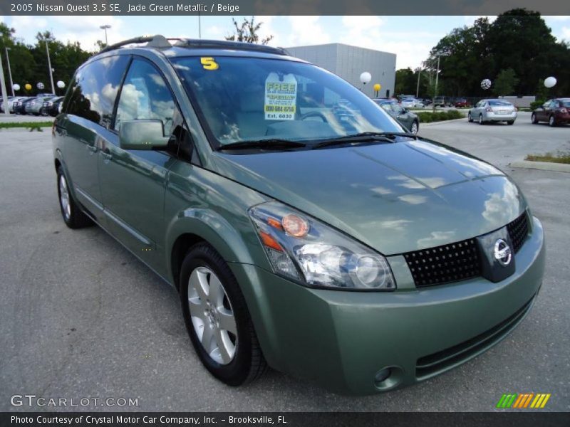 Jade Green Metallic / Beige 2005 Nissan Quest 3.5 SE