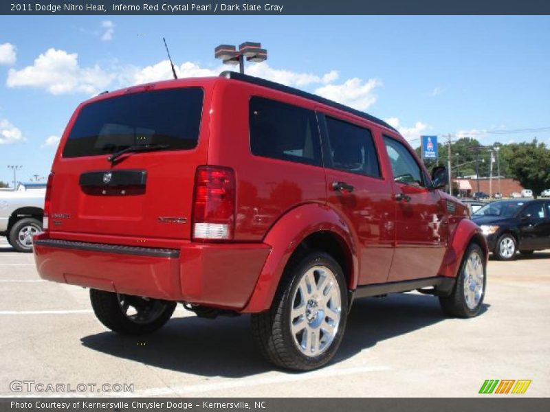 Inferno Red Crystal Pearl / Dark Slate Gray 2011 Dodge Nitro Heat