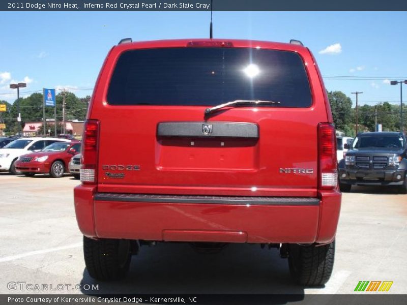 Inferno Red Crystal Pearl / Dark Slate Gray 2011 Dodge Nitro Heat