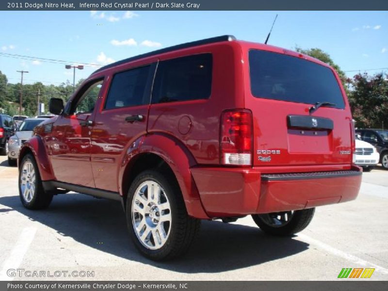 Inferno Red Crystal Pearl / Dark Slate Gray 2011 Dodge Nitro Heat