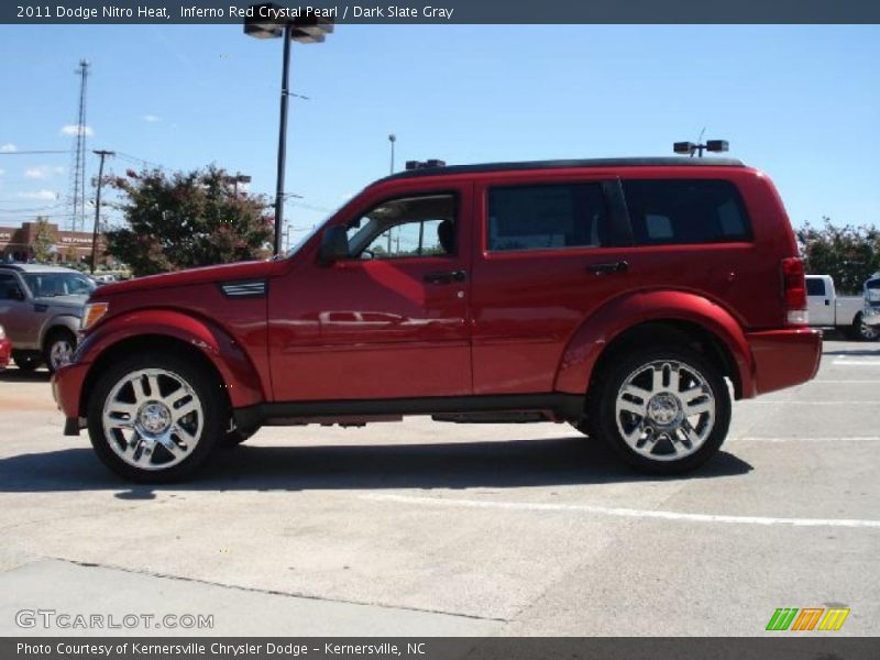 Inferno Red Crystal Pearl / Dark Slate Gray 2011 Dodge Nitro Heat