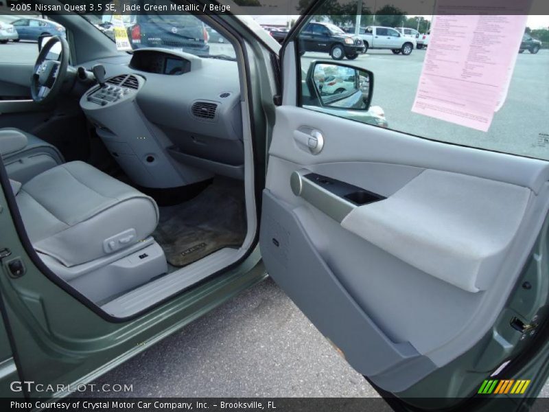 Jade Green Metallic / Beige 2005 Nissan Quest 3.5 SE