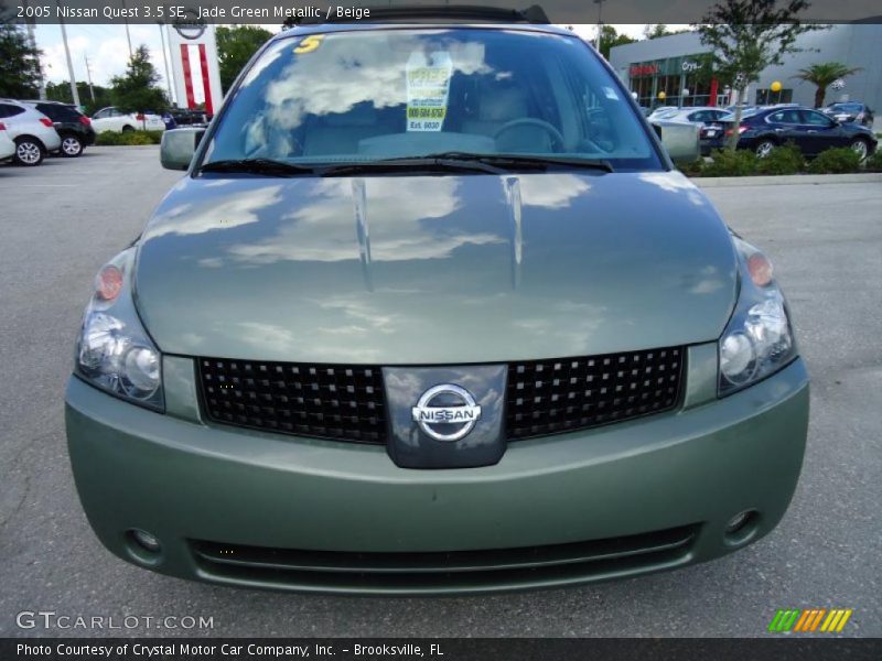 Jade Green Metallic / Beige 2005 Nissan Quest 3.5 SE