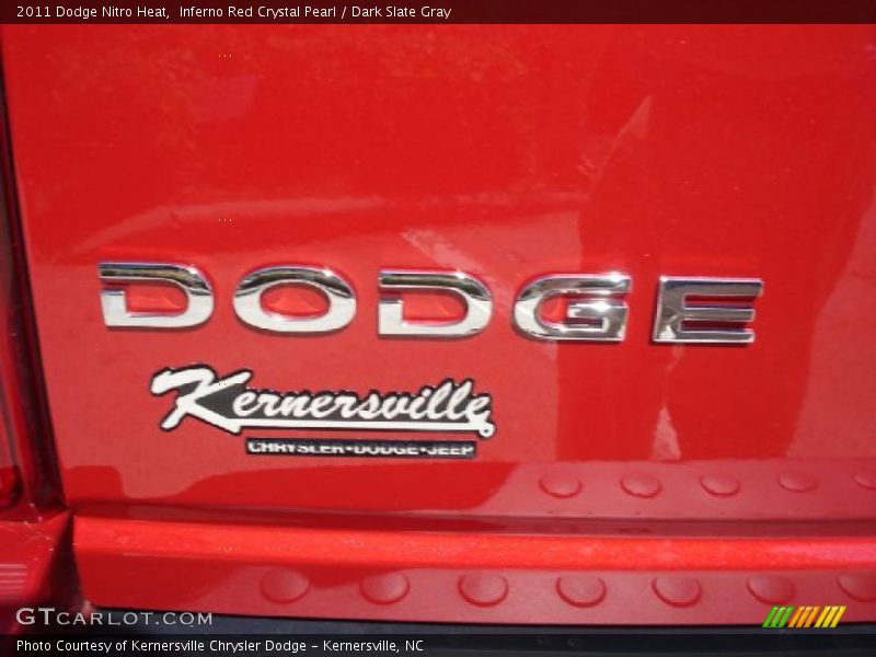 Inferno Red Crystal Pearl / Dark Slate Gray 2011 Dodge Nitro Heat
