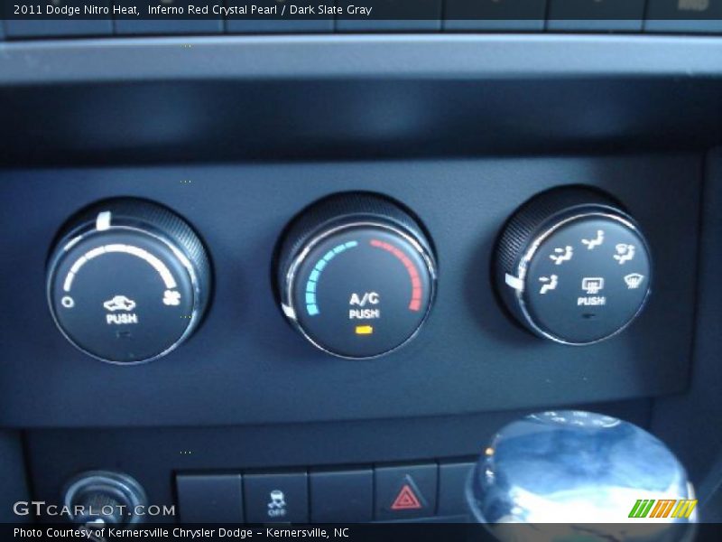 Inferno Red Crystal Pearl / Dark Slate Gray 2011 Dodge Nitro Heat