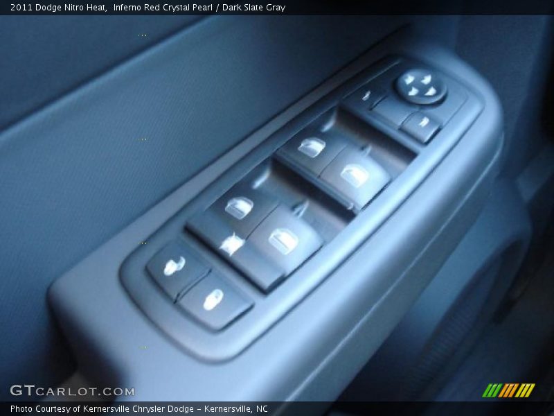 Inferno Red Crystal Pearl / Dark Slate Gray 2011 Dodge Nitro Heat