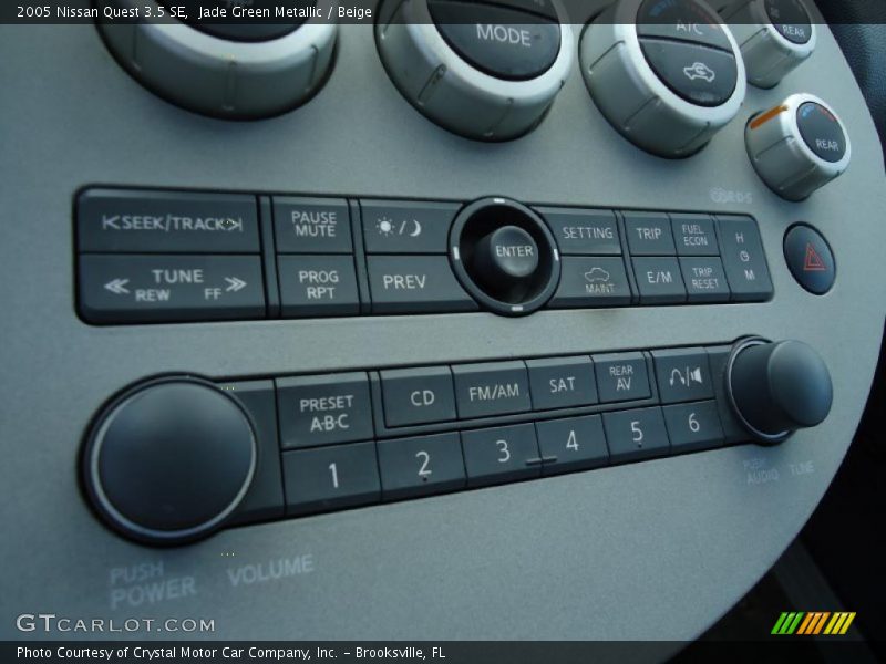 Jade Green Metallic / Beige 2005 Nissan Quest 3.5 SE