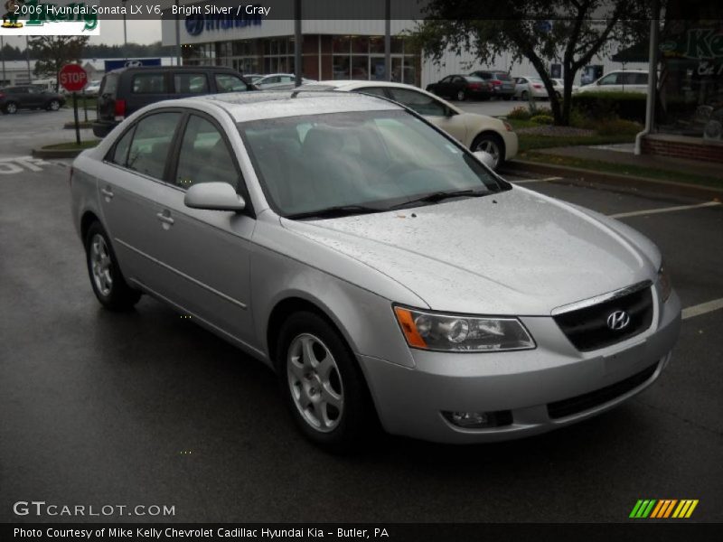 Bright Silver / Gray 2006 Hyundai Sonata LX V6