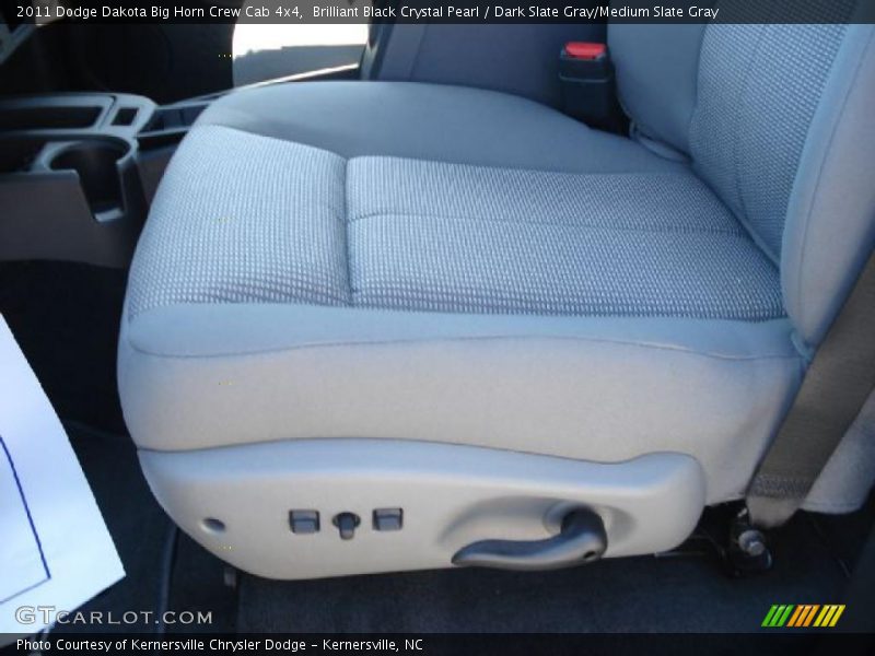 Brilliant Black Crystal Pearl / Dark Slate Gray/Medium Slate Gray 2011 Dodge Dakota Big Horn Crew Cab 4x4