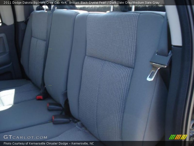 Brilliant Black Crystal Pearl / Dark Slate Gray/Medium Slate Gray 2011 Dodge Dakota Big Horn Crew Cab 4x4