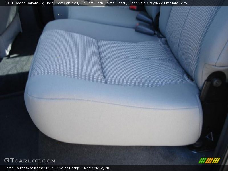 Brilliant Black Crystal Pearl / Dark Slate Gray/Medium Slate Gray 2011 Dodge Dakota Big Horn Crew Cab 4x4