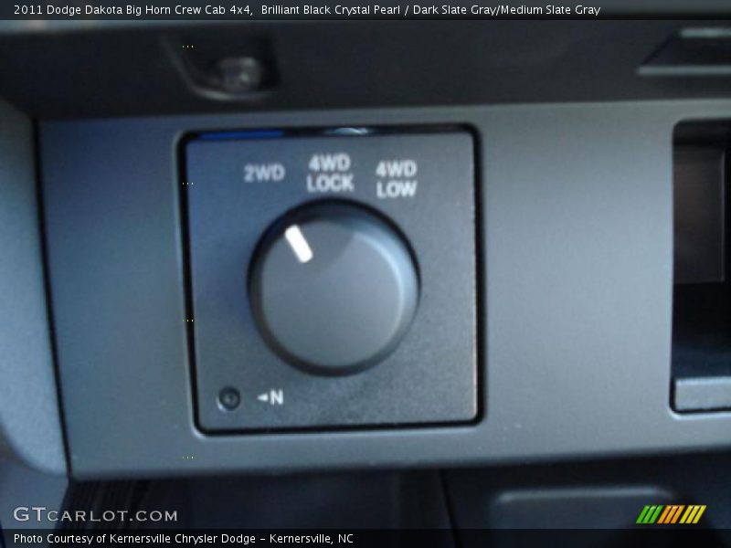 Brilliant Black Crystal Pearl / Dark Slate Gray/Medium Slate Gray 2011 Dodge Dakota Big Horn Crew Cab 4x4