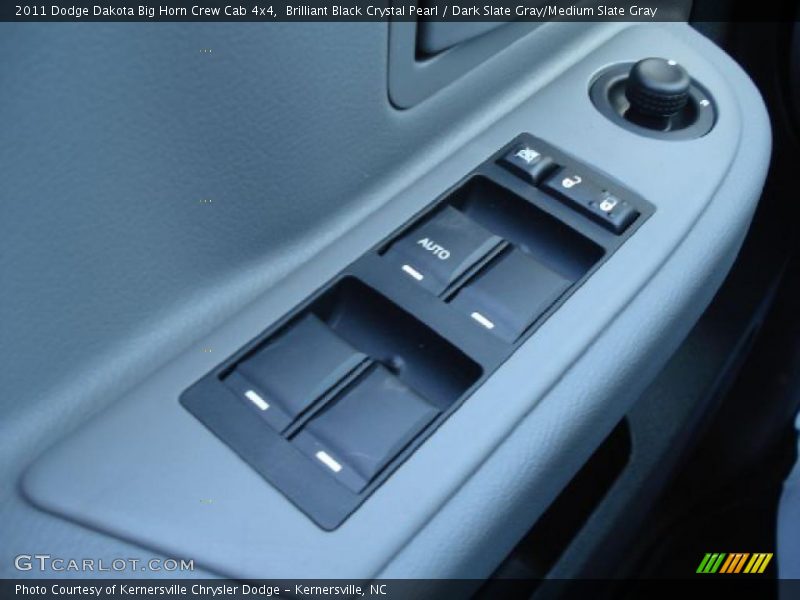 Brilliant Black Crystal Pearl / Dark Slate Gray/Medium Slate Gray 2011 Dodge Dakota Big Horn Crew Cab 4x4