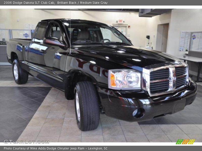 Brilliant Black / Medium Slate Gray 2006 Dodge Dakota SLT Club Cab