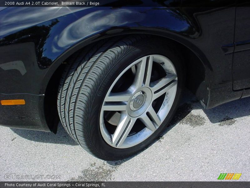 Brilliant Black / Beige 2008 Audi A4 2.0T Cabriolet